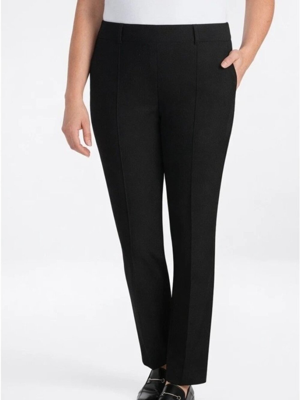 Hilary Radley Women's M Black Dress Pants Stretched